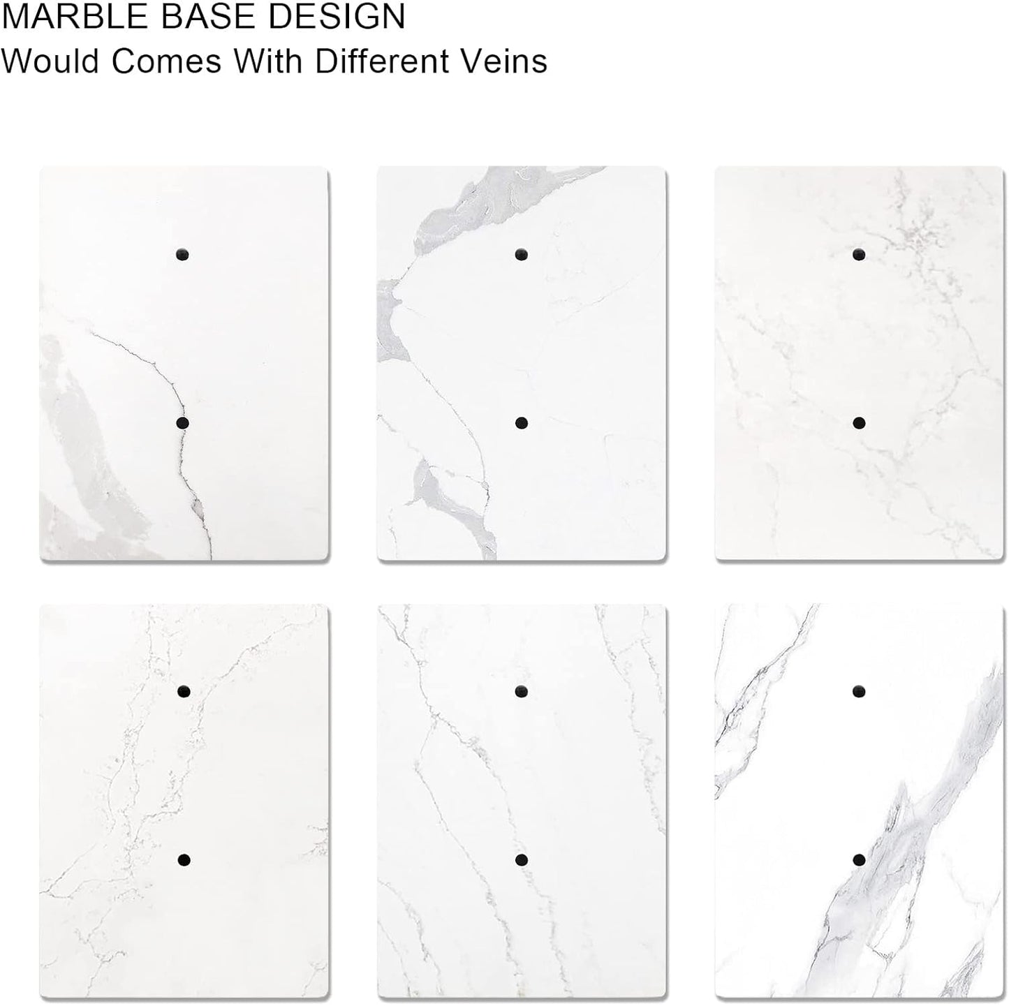 Free Standing Toilet Paper Holder Stand with Reserve, Heavy Weighted Marble Base Design, Bathroom Stands Tissue Rolls Holder, 304 Stainless Steel Brushed Nickel