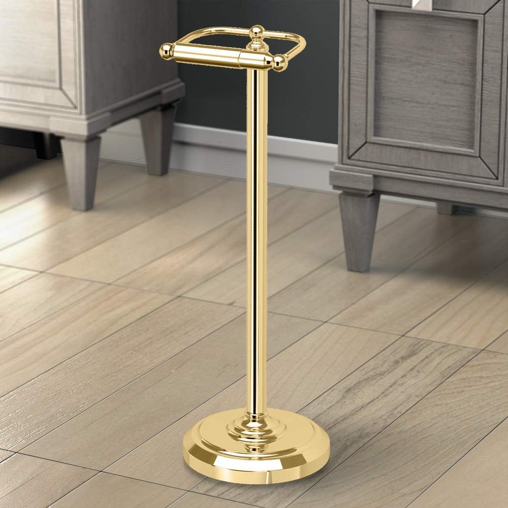 Home Accents Brass Toilet Tissue Holder, 22" H