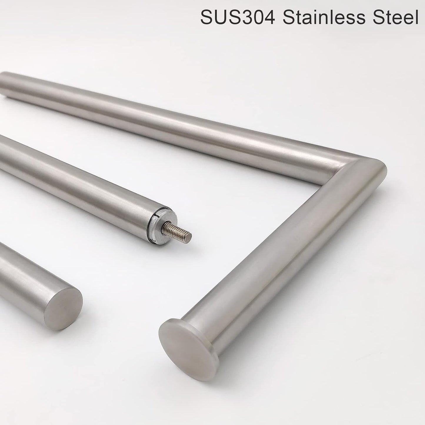 Free Standing Toilet Paper Holder Stand with Reserve, Heavy Weighted Marble Base Design, Bathroom Stands Tissue Rolls Holder, 304 Stainless Steel Brushed Nickel