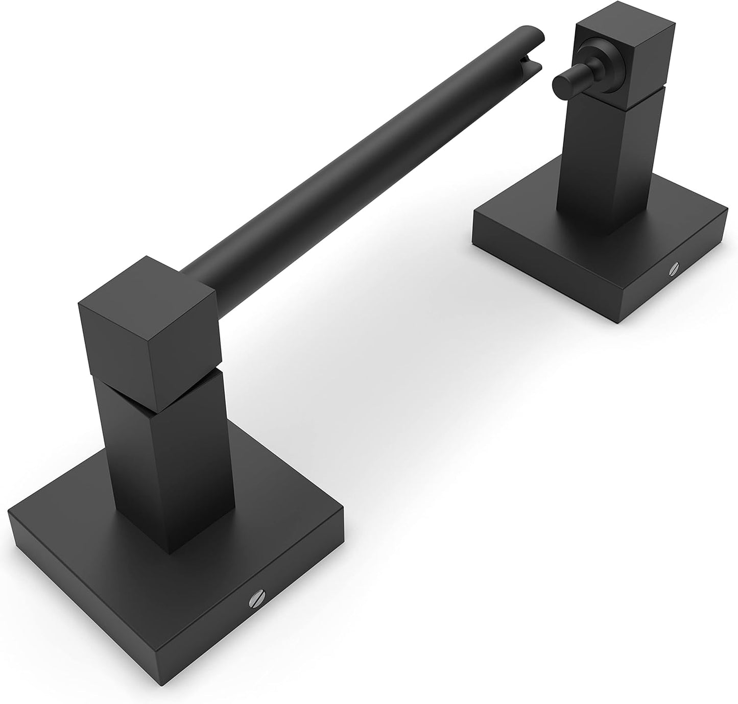 RUACQ Toilet Paper Holder Stand, Bathroom Toilet Paper Roll Holder Free Standing, Toilet Tissue Holder Stand with Post Pivoting Design, Stable Weighted Base, SUS304 Stainless Steel (Brushed Nickel)