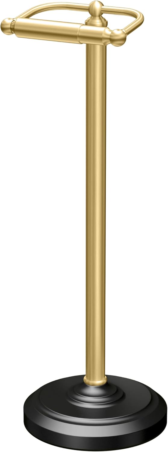 Home Accents Brass Toilet Tissue Holder, 22" H